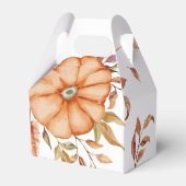 感謝祭ディナー招待状ボホテーマ フェイバーボックス (裏面サイド)