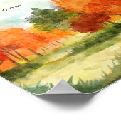 感謝祭ディナー招待状ボホテーマ ポスター (角)