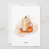 感謝祭ディナー招待状感謝祭 シーズンカード (裏面)