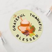 感謝祭ディナー招待状 カード (正面/裏面インサイチュ)