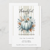 感謝祭ディナー招待状 招待状 (正面/裏面)