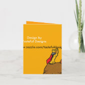 感謝祭ディナー招待状 招待状 (裏面)