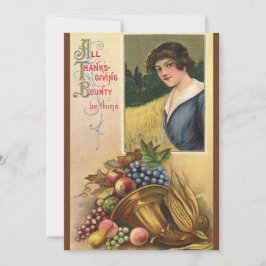 感謝祭ディナー招待状 招待状