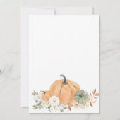 感謝祭ディナー招待状 招待状 (裏面)