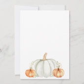 感謝祭ディナー招待状 招待状 (裏面)