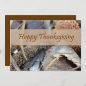 感謝祭ディナー招待状 招待状 (正面/裏面)