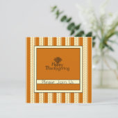 感謝祭ディナー招待状 招待状 (スタンド正面)