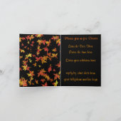 感謝祭ディナー招待状 招待状 (内部)