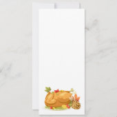 感謝祭ディナー招待状 招待状 (裏面)