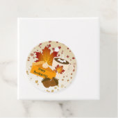 感謝祭ディナー料理パンプキンパイホットチョコ フェイバータグ (インサイチュ)