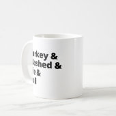 感謝祭ディナー饗宴ビベス コーヒーマグカップ (正面左)