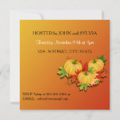 感謝祭ディナー – カボチャ 招待状 (裏面)