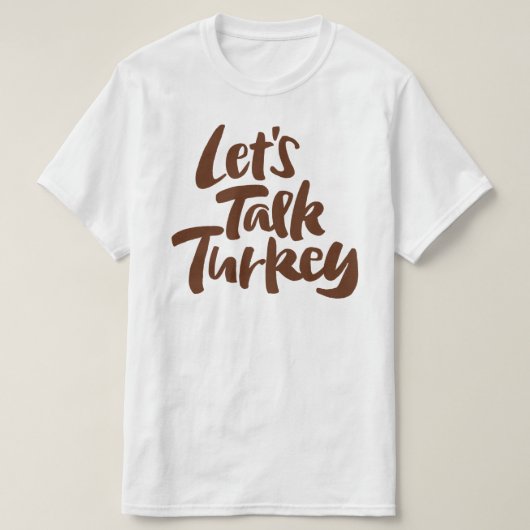 感謝祭ディナー – トルコ語を話そうおもしろい Tシャツ (デザイン正面)