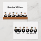 感謝祭ディナー プレイスカード (正面/裏面)