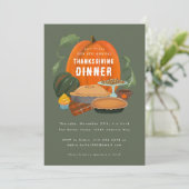 感謝祭ディナー 招待状 (スタンド正面)