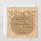 感謝祭ディナー 招待状 (裏面)