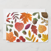 感謝祭ディナー 招待状 (裏面)