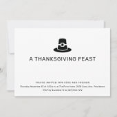 感謝祭ディナー 招待状 (正面)