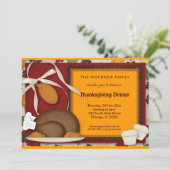感謝祭ディナー 招待状 (スタンド正面)