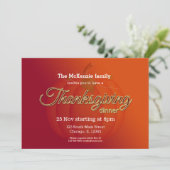 感謝祭ディナー 招待状 (スタンド正面)