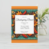 感謝祭ディナー 招待状 (スタンド正面)