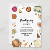 感謝祭ディナー 招待状 (正面)
