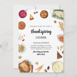 感謝祭ディナー 招待状