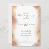 感謝祭ディナー 招待状 (正面)