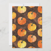 感謝祭ディナー |水彩カボチャ 招待状 (裏面)
