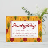 感謝祭ディナー |秋の木 招待状 (スタンド正面)