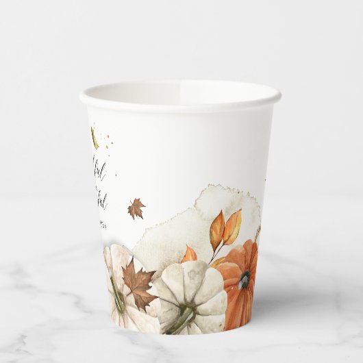 感謝祭ディナー 紙コップ (左)