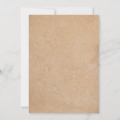 感謝祭ディナ素朴ーヴィンテージパンプキン秋 招待状 (裏面)