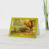 感謝祭デイカードと秋パーク風光明媚 シーズンカード (正面)