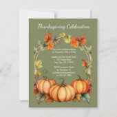 感謝祭デイディナー招待状 招待状 (正面)