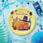 感謝祭デコレーションお祝い ペーパープレート (パーティー)
