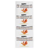 感謝祭デザイン紙バッグ/抱き枕ホワイト ワインギフトバッグ (裏面)