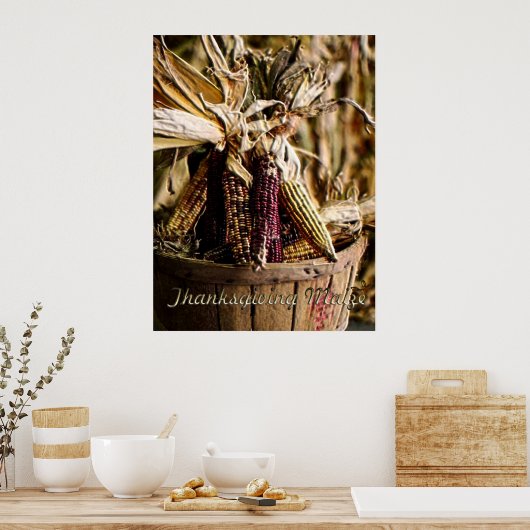 感謝祭トウモロコシ ポスター (キッチン)