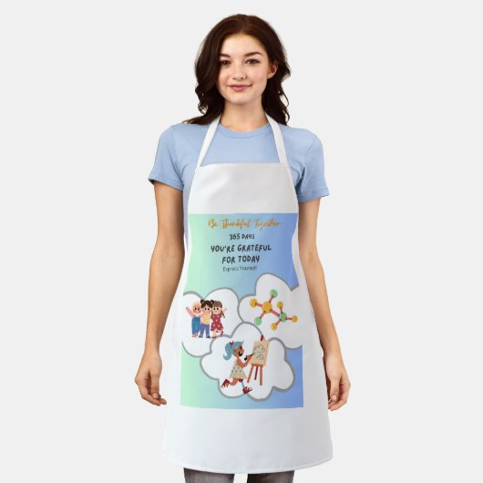 感謝祭トギャザー365日感謝 エプロン (着用した状態)
