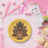 感謝祭トムターキーホリデイ ペーパープレート (パーティー)