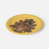 感謝祭トムターキーホリデイ ペーパープレート (アングル)