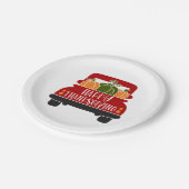 感謝祭トラック ペーパープレート (アングル)