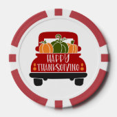 感謝祭トラック ポーカーチップ (正面)