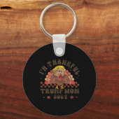 感謝祭トランプが再素晴らしびFを感謝する キーホルダー (正面)