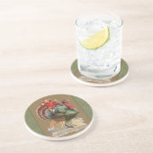 感謝祭トルコおもしろいヴィンテージ挨拶 コースター (側面)