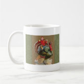 感謝祭トルコおもしろいヴィンテージ挨拶 コーヒーマグカップ (左)