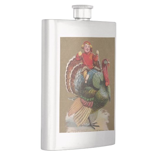 感謝祭トルコおもしろいヴィンテージ挨拶 フラスク (右)