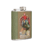 感謝祭トルコおもしろいヴィンテージ挨拶 フラスク (右)