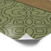 感謝祭トルコおもしろいヴィンテージ挨拶 ポスター (コーナー)