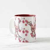 感謝祭トルコおよび果実のマグ ツートーンマグカップ (正面左)