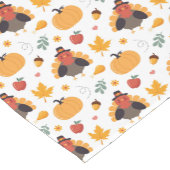 感謝祭トルコかぼちゃのテーブルランナー ショートテーブルランナー (コーナー)